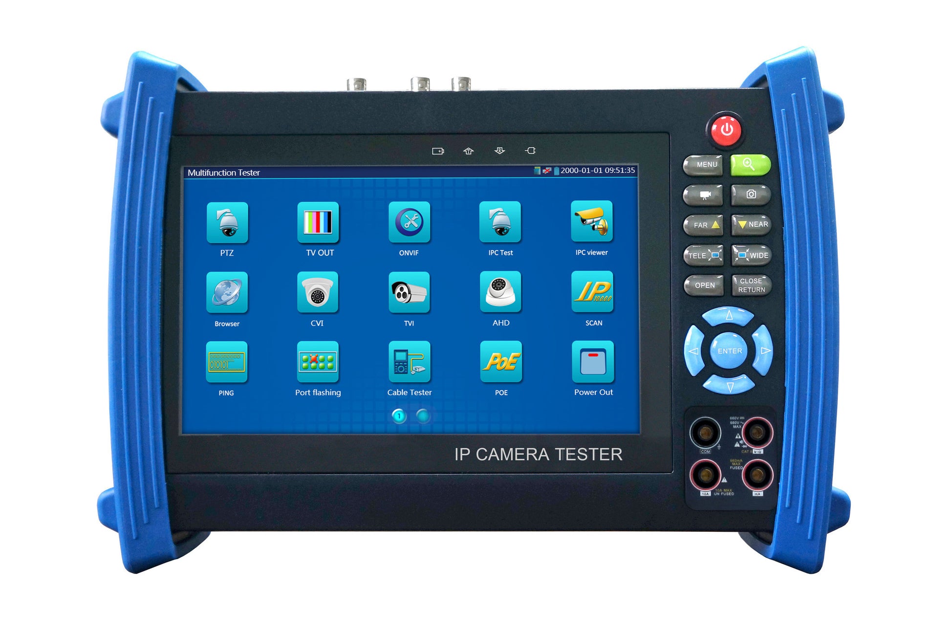 SeeStation SS-TM-PC-700V 7" LCD Camera Tester For Analog + IP + AHD + TVI + CVI + LAN + Multimeter - PAM Distributing Co - 1
