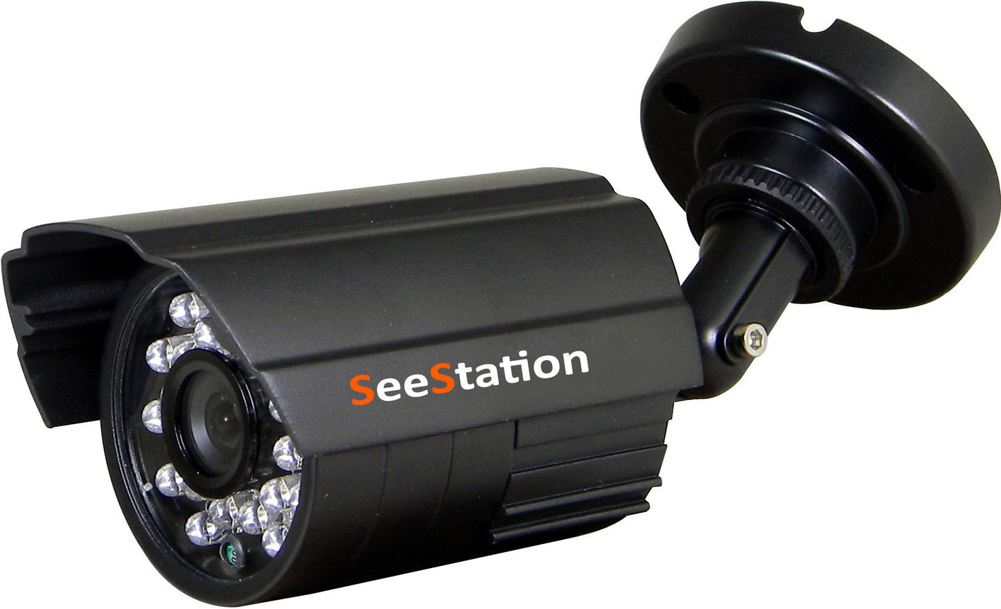 SeeStation C1139AF8-AB Bullet Camera Outdoor 700 TVL Fixed 3.6mm Lens 12V Black Housing