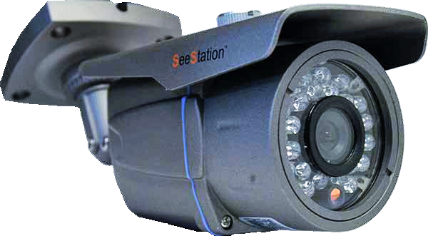 SeeStation C1220AV8-AG Bullet Camera Outdoor 700 TVL Varifocal 2.8-12mm Lens 12V
