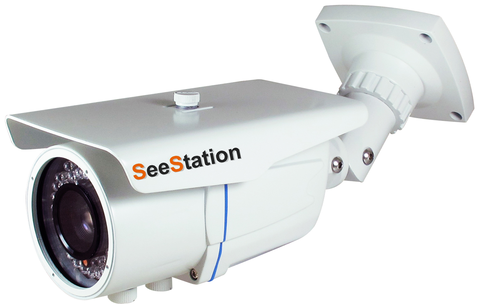 SeeStation (TVI) Motorized Zoom BULLET CAMERA 2MP/1080P Analog High Definition 2.8-12mm (42 IR LED)
