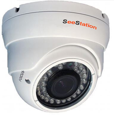 SeeStation (Hybrid) CHYB2402AV2-AW Varifocal Turret Dome Camera, 1080P / 2MP - PAM Distributing Co