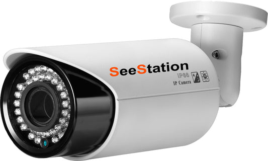 SeeStation (IP-D) CIP1155IF9-AW IP Bullet Camera 5MP IR POE ONVIF 2.8-12mm Varifocal Lens