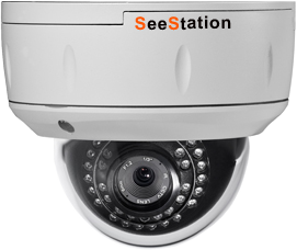 SeeStation (IP-D) CIP2150IV9-AW IP Dome Camera Vandal Resistat 1.3MP IR POE ONVIF 2.8-12mm Varifocal Lens