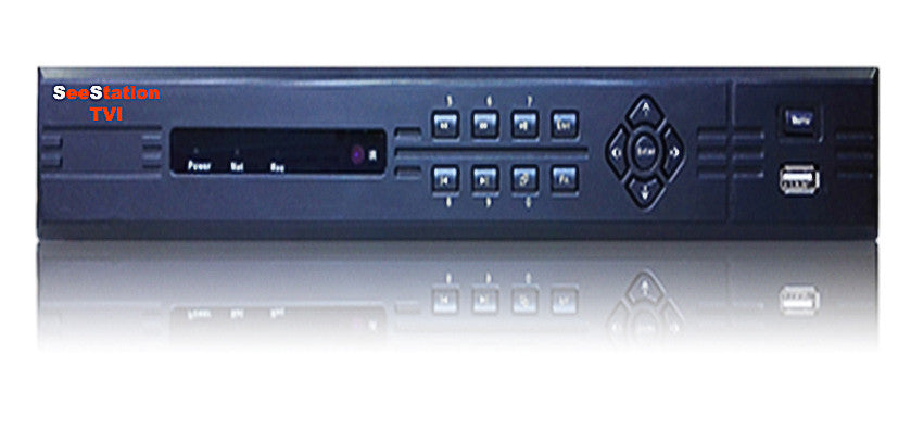 SeeStation (TVI/CVBS) 08 Channel 2MP/1080P High Definition Recorder With Lens Control(FREE HDD)
