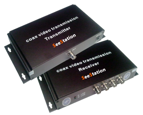 SeeStation 4 CCTV Cameras on One Coax (Audio & Video Multiplexer)